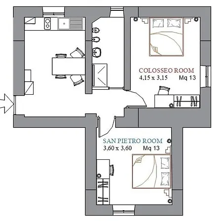 Апартаменты Romarina Рим